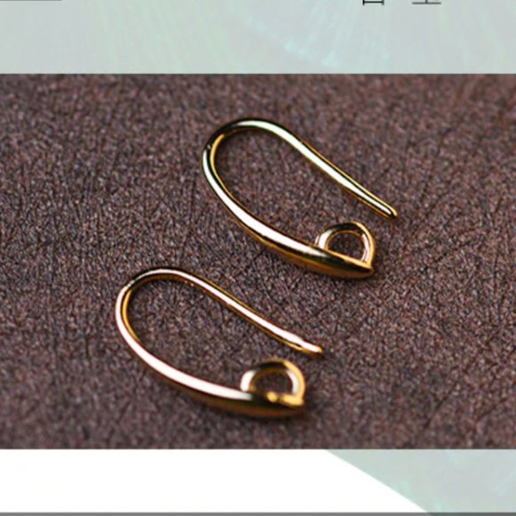 14K Gold Flower Agate Earrings - Picture 9 of 11